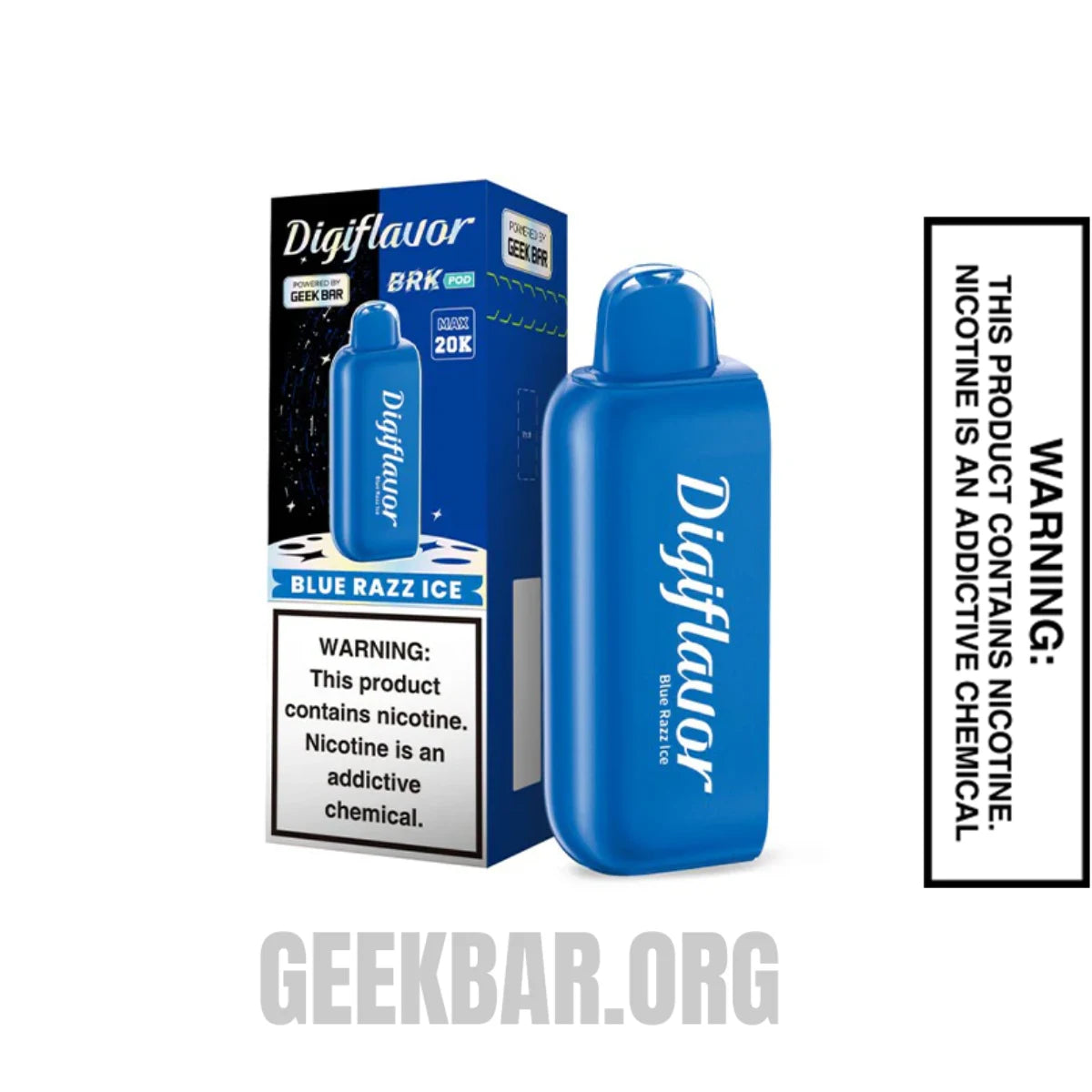 Blue Razz Ice Digiflavor BRK Disposable Pod with package box Blue Razz Ice Digiflavor BRK Disposable Pod with package box