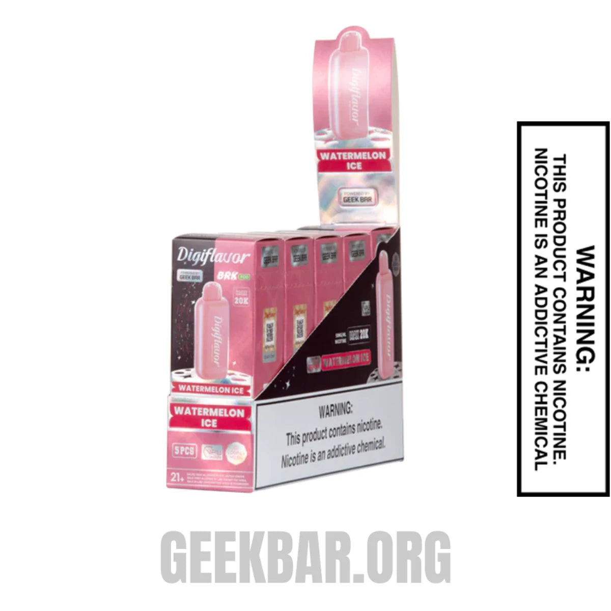 Watermelon Ice Digiflavor BRK Disposable Vape With Bundle Pack Watermelon Ice Digiflavor BRK Disposable Vape With Bundle Pack