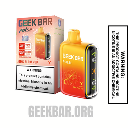 Aries OMG Blow Pop Geek Bar Pulse Vape With Package Box