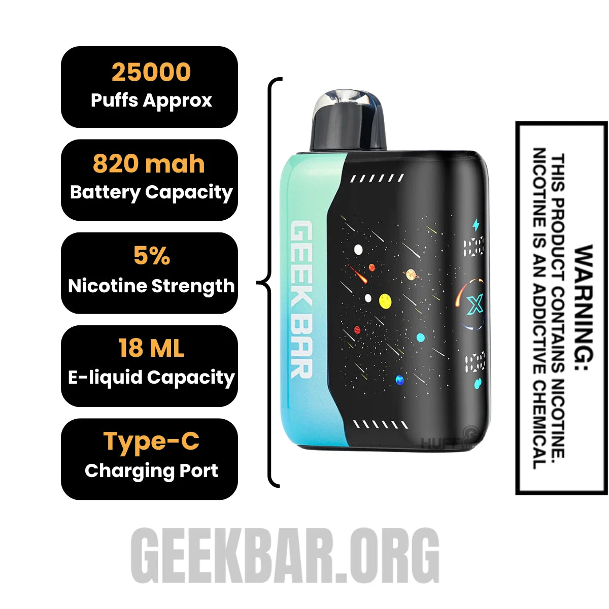 AtlMintGeekBarPulseXDisposableVapeSpecifications