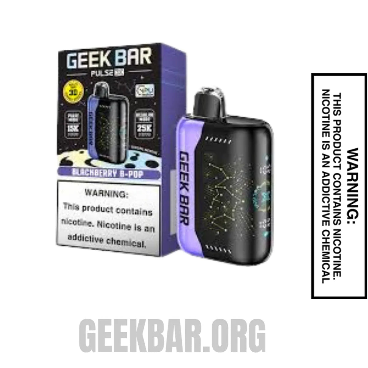 BlackberryB-PopGeekBarPulseXDisposableVapeWithPackageBox