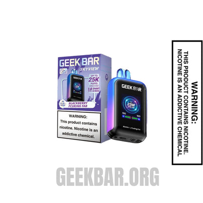 Blackberry Fcuking Fab Geek Bar Skyview Disposable Vape With Package Box