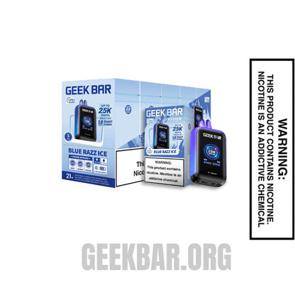 Blue Razz Ice Geek Bar Skyview Disposable Vape With Bundle Pack