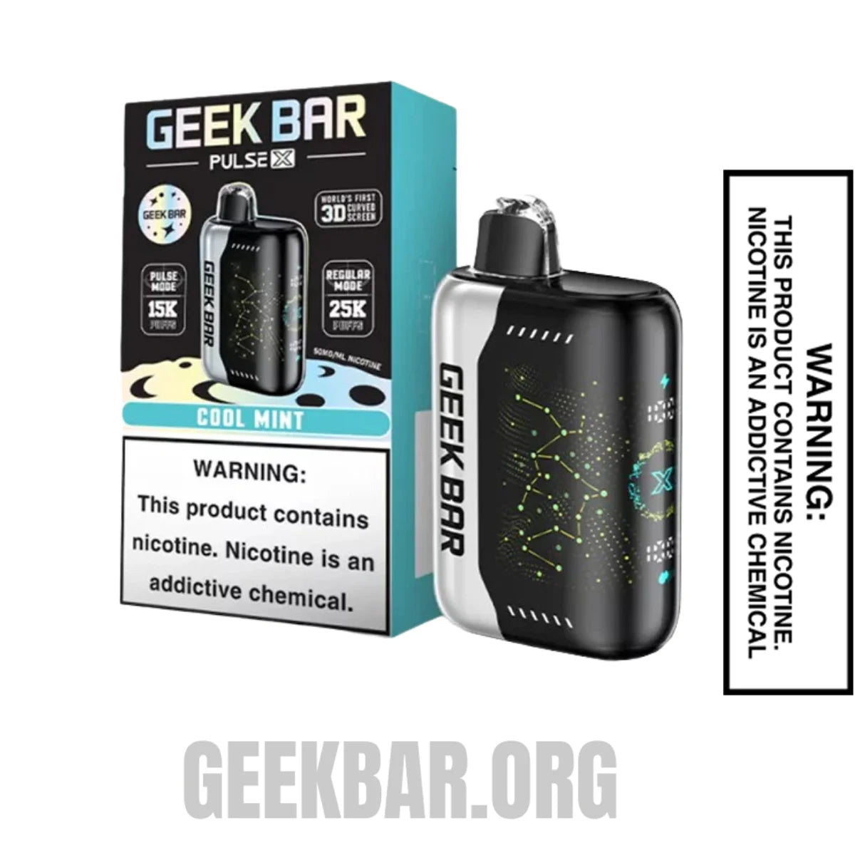 CoolMintGeekBarPulseXDisposableVapeWithPackageBox