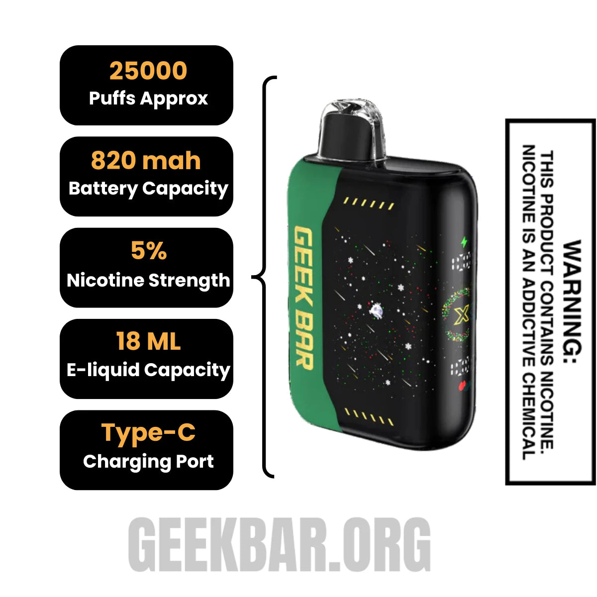 CreamyMintzGeekBarPulseXDisposableVapespecifications