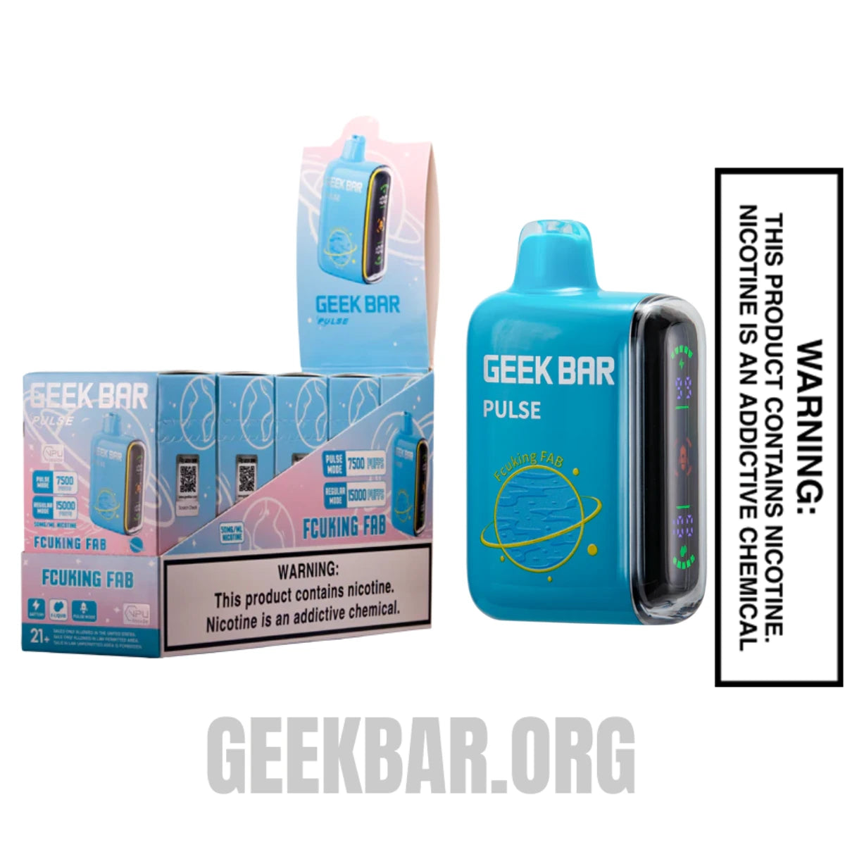 Fcuking FAB Geek Bar Pulse Disposable Vape With Bundle Pack