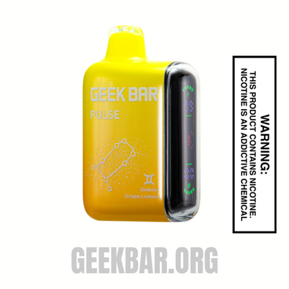 Gemini Grape Lemon Geek Bar Pulse Vape