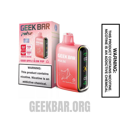 Libra Sour Apple Blow Pop Geek Bar Pulse Vape Package Box