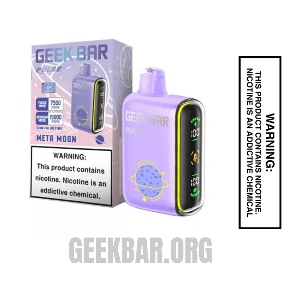 Meta Moon Geek Bar Pulse Disposable Vape Package Box