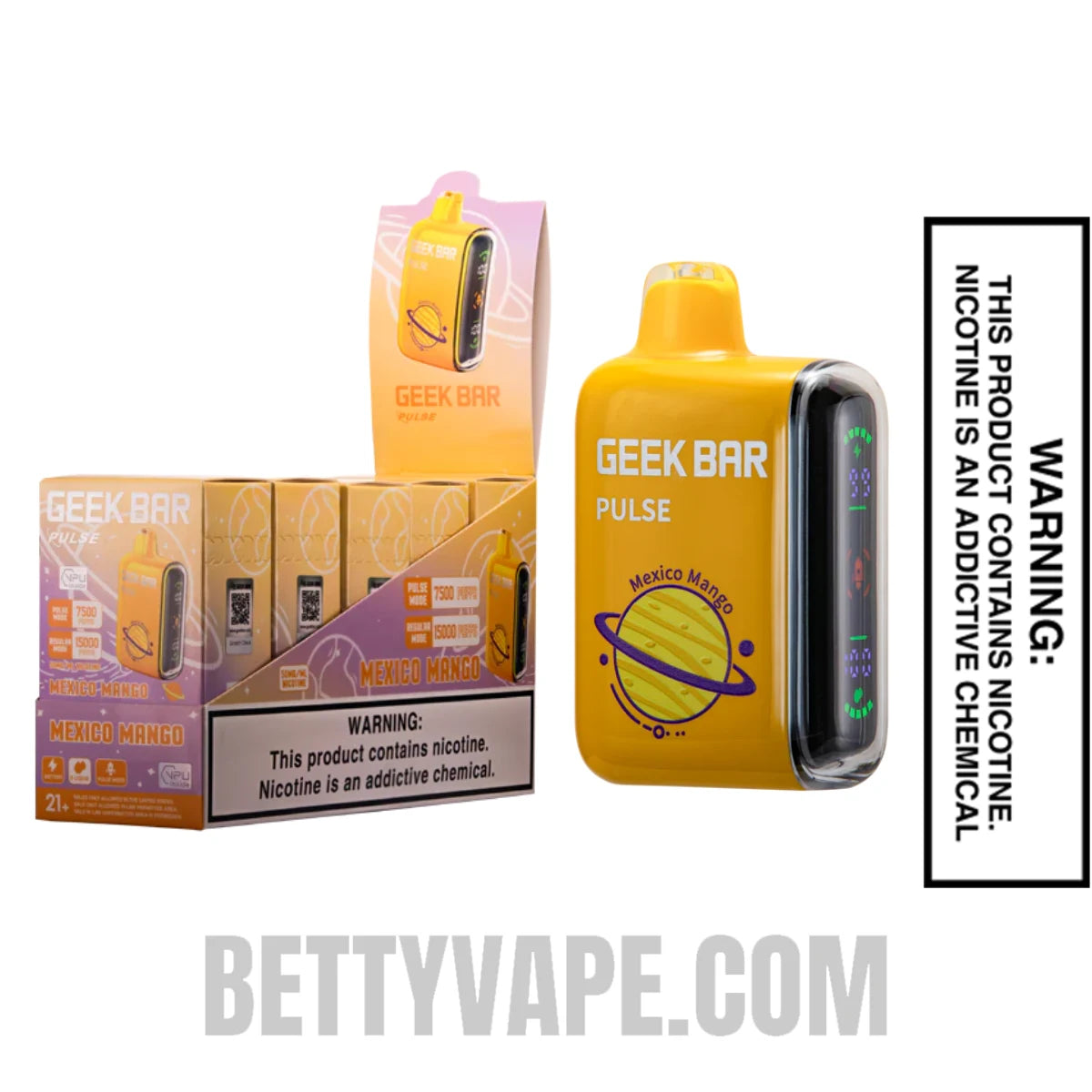 Mexico Mango Geek Bar Pulse Disposable Vape with Bundle Box