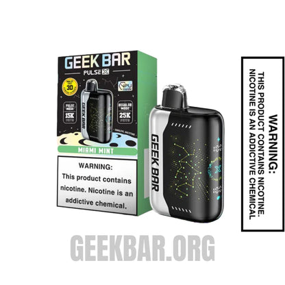 Miami Mint Geek Bar Pulse X Disposable Vape With Package Box