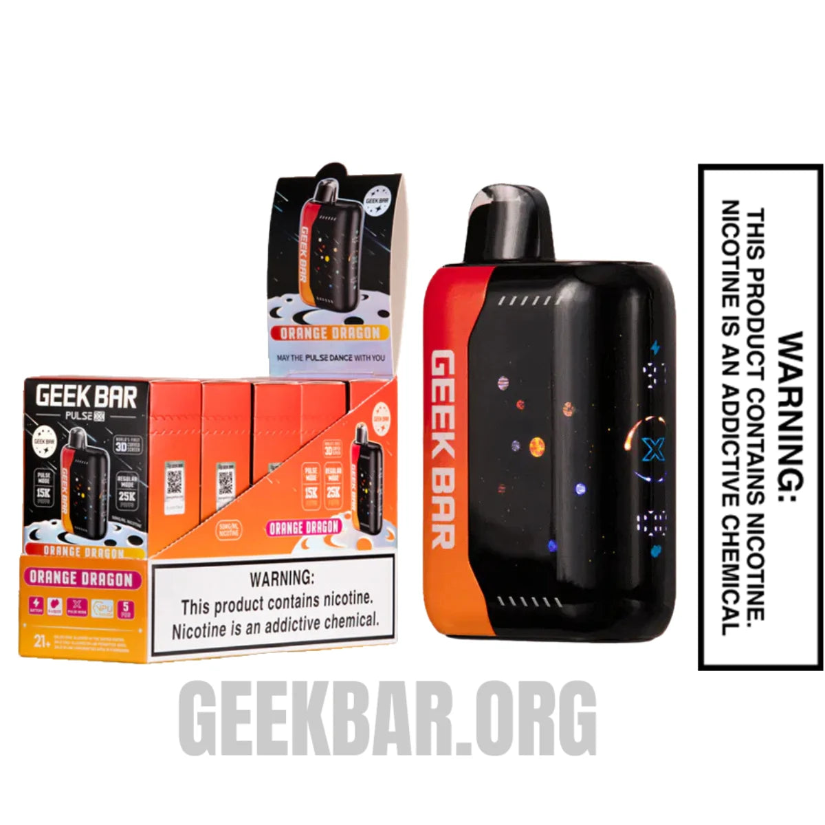 OrangeDragonGeekBarPulseXDisposableVapewithBundlePack