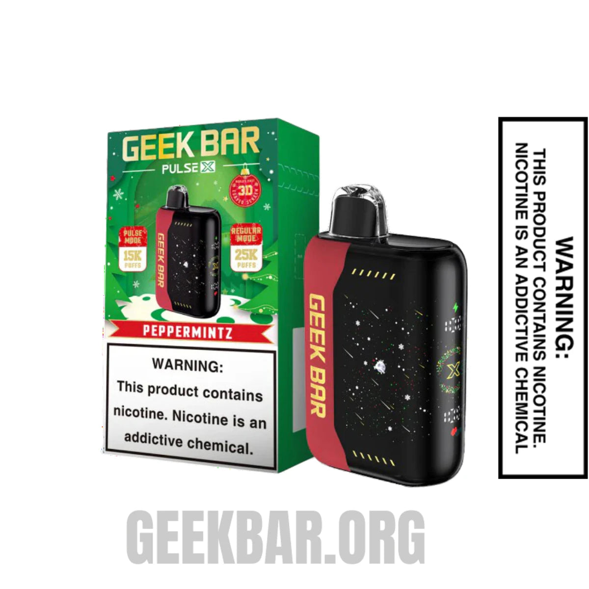 PappermintzGeekBarPulseXDisposableVapeWithPackageBox