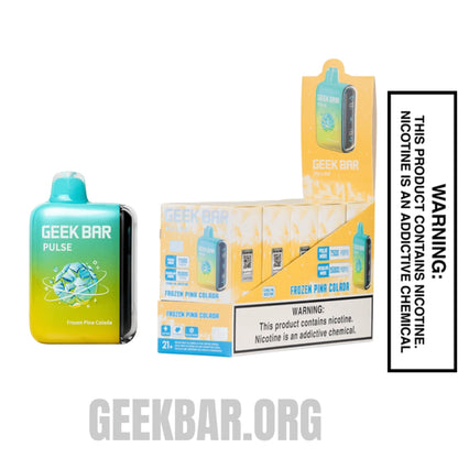 Pina Colada Geek Bar Pulse Frozen Edition Vape With Bundle Pack