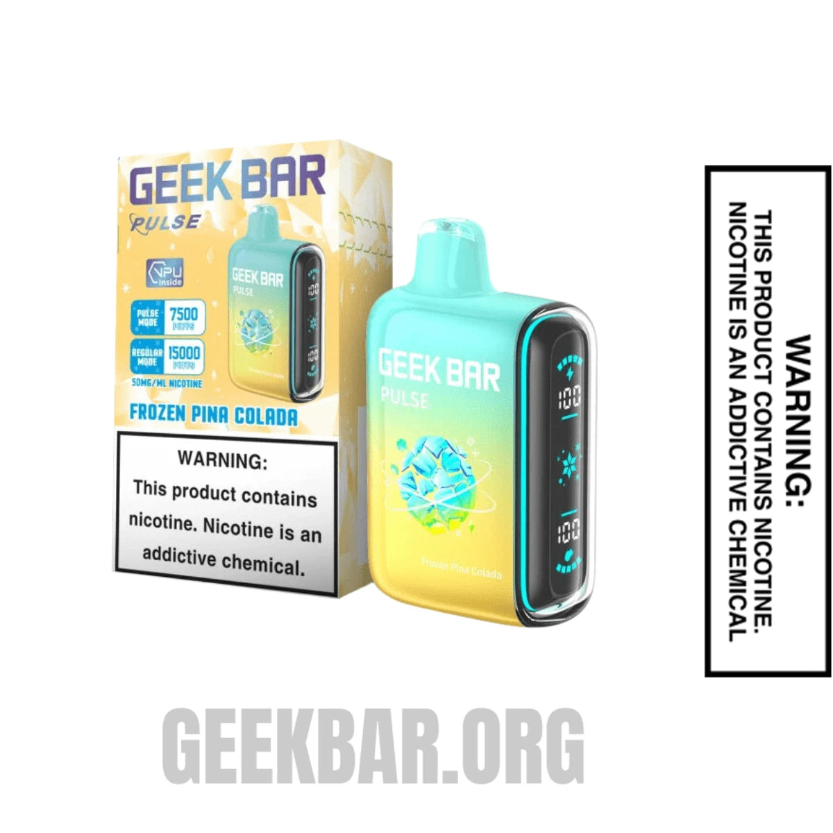 Pina Colada Geek Bar Pulse Frozen Edition Vape With Package Box