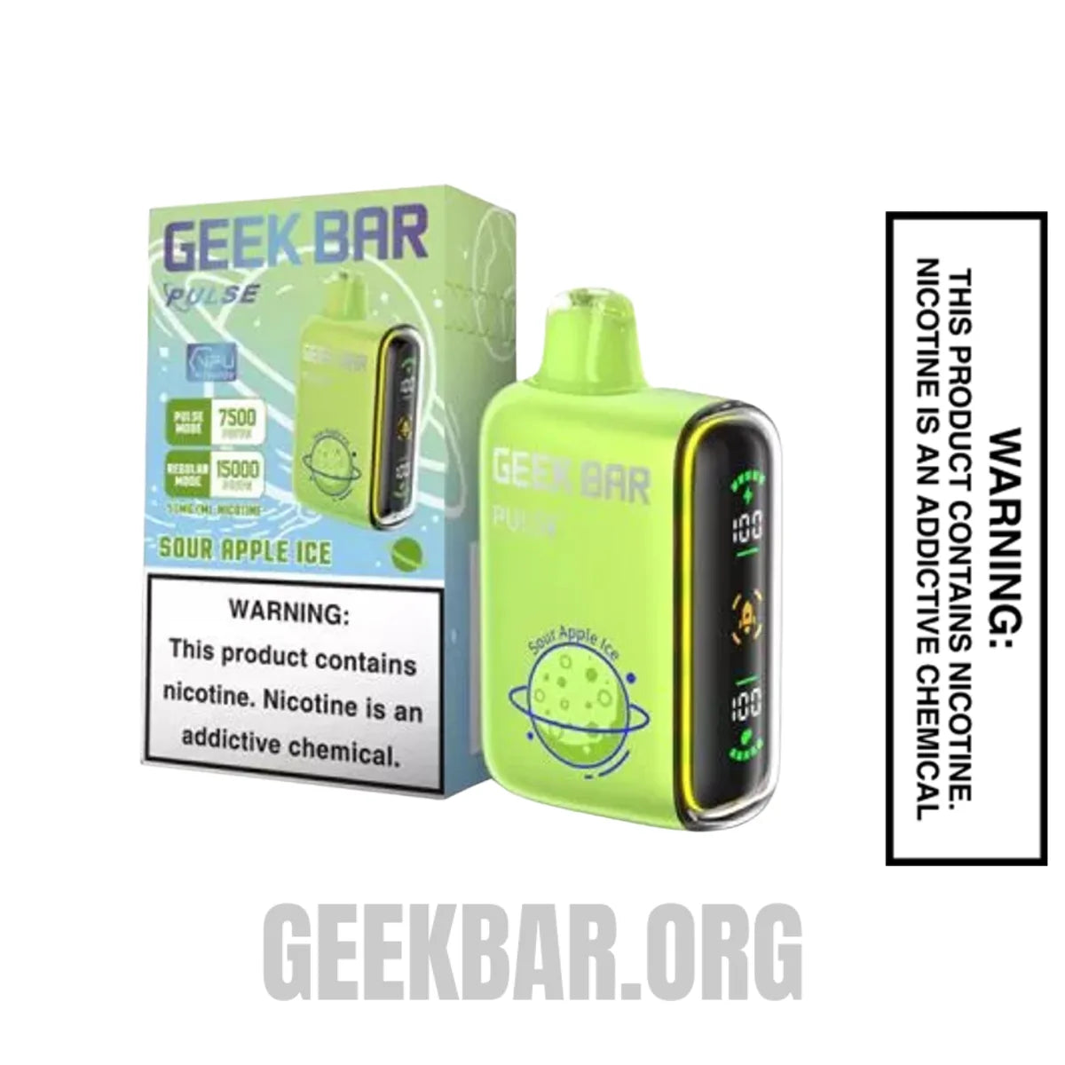 Sour Apple Ice Geek Bar Skyview Disposable Vape With Package Box