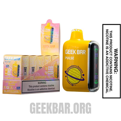 Strawberry Banana Geek Bar Pulse Disposable Vape Bundle Box