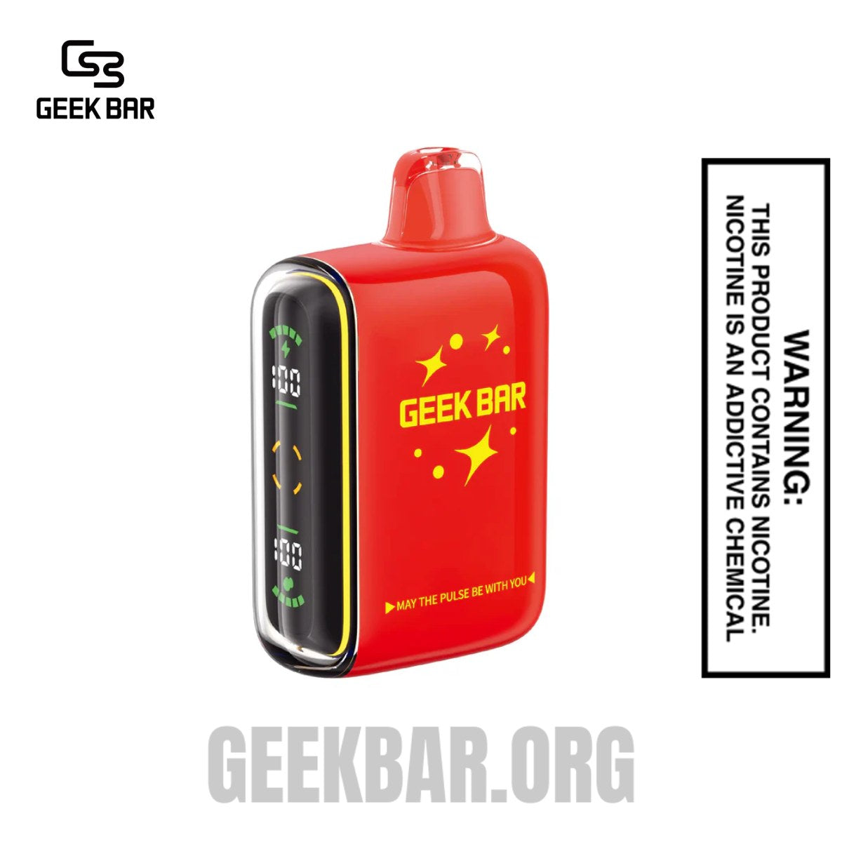 Watermelon Ice Geek Bar Pulse Zero Nicotine Vape